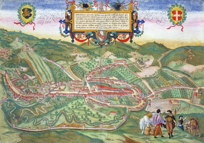 Map of Serravalle, from 