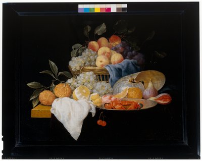 Still Life with Fruits and Shrimps by Joris van Son