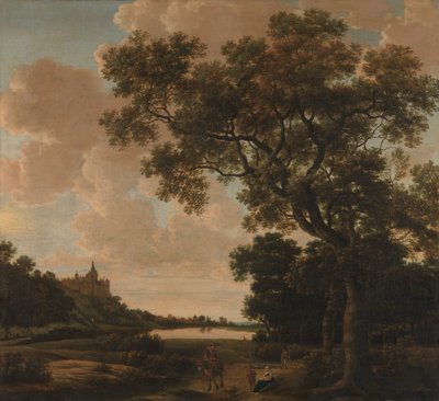 Landscape with the Schwanenburg, Cleves by Joris van der Haagen