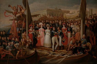 Landing of Ferdinand VII in El Puerto de Santa María by José Aparicio
