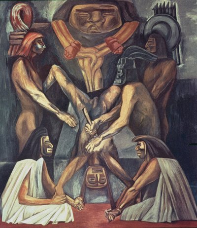 Ancient Human Sacrifice, from The Epic of American Civilization by José Clemente Orozco