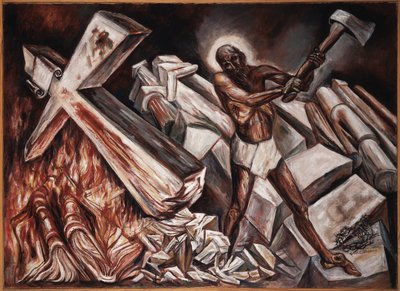 Christ Destroys His Cross by José Clemente Orozco