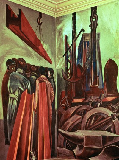 Modern Industrial Man II, from The Epic of American Civilization by José Clemente Orozco