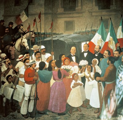 The Arrival of Benito Juarez, July 25 by José Clemente Orozco