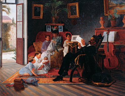 Scene of Adolfo Pinto’s Family by José Ferraz de Almeida Júnior