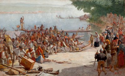 Study for Departure of the Monção by José Ferraz de Almeida Júnior