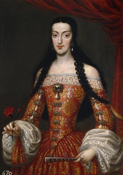 Marie Louise of Orléans 1662-1689, Queen of Spain, ca 1679 by José García Hidalgo