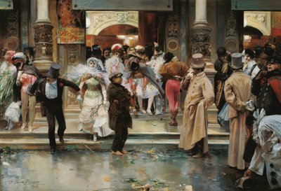 Leaving the Masqued Ball by José García Ramos
