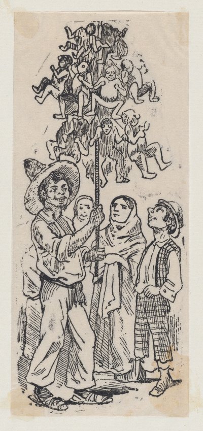 A Vendor Selling Toys, ca. 1880-1910 by José Guadalupe Posada