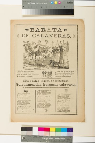 Broadside: Skull Sale by José Guadalupe Posada