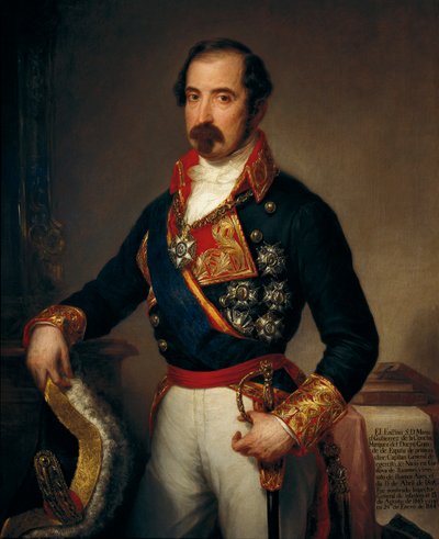 Portrait of Manuel Gutierrez de la Concha y Irigoyen, Marquis del Duero by José Gutiérrez de la Vega