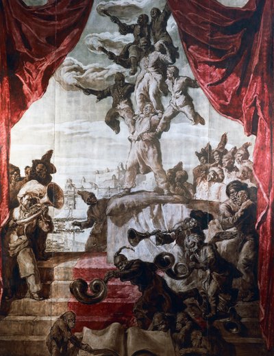 Decoration in the ballroom of Hotel Wandel in Paris, 20th century by José María Sert