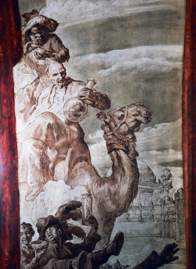 Decoration in the ballroom of Hotel Wandel in Paris, 20th century by José María Sert