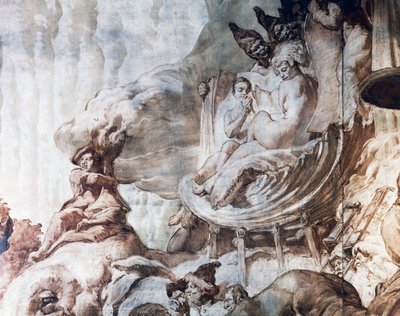Decoration in the Ballroom of Hotel Wandel in Paris by José María Sert