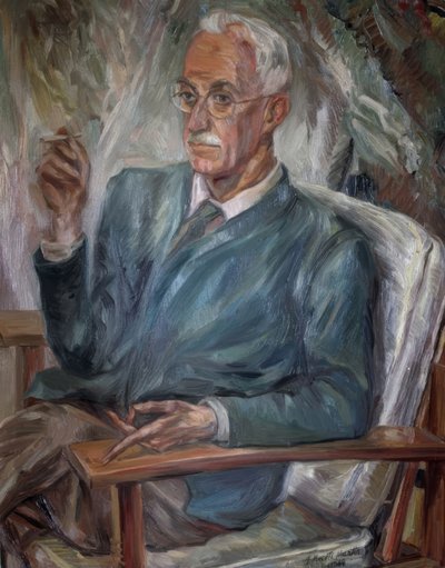 Oil of Jesus Marti by José Moreno Villa