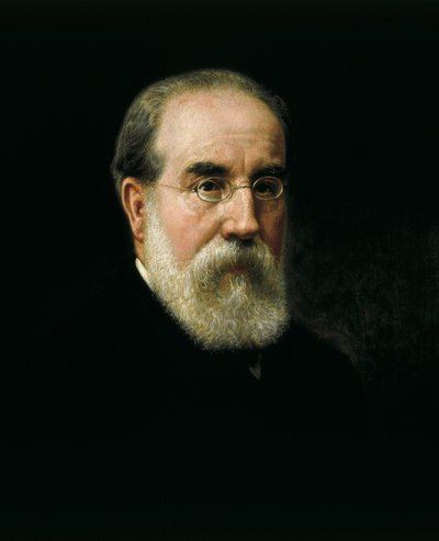 Portrait of Francisco Pi i Margall (1824-1901) Spanish statesman and writer by José Sánchez Pescador
