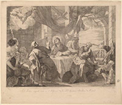 The Supper at Emmaus by José del Castillo, after Mateo Cerezo the younger