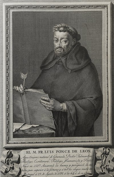 Portrait of Fray Luis de Leon, 1791 by Jose (after) Maea