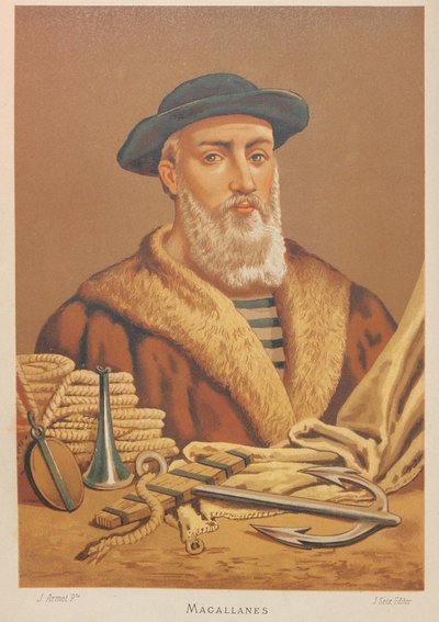 Portrait of Ferdinand Magellan, 1470-1521, 1879 by Jose Armet Portanell