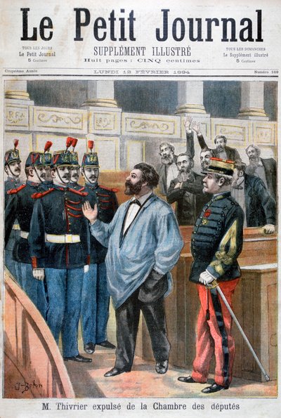 Christophe Thivrier Expelled from the Chamber of Deputies, Paris by Jose Belon