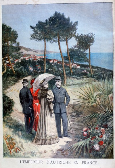 Franz Joseph I, Emperor of Austria, on a visit to France, 1894 by Jose Belon