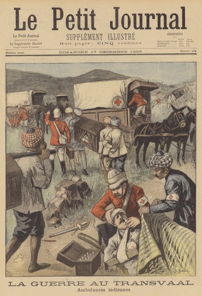 Indian Ambulances at Work During the Boer War by Jose Belon