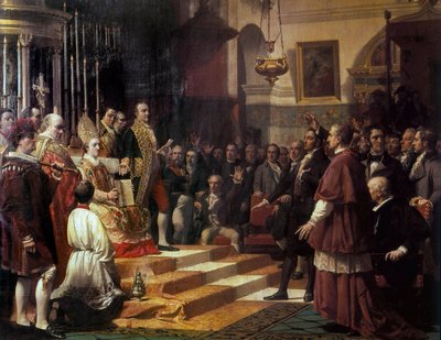 The Oath of the Cortes de Cádiz in 1810 by Jose Casado del Alisal