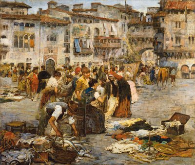 A Market in Granada by Jose Fernandez Alvarado