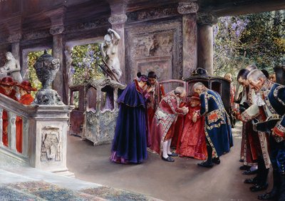The Cardinal Visits by Jose Gallegos Arnosa