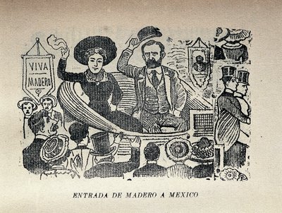 Entry of Madero into Mexico by José Guadalupe Posada