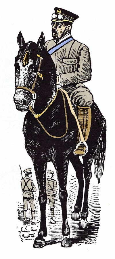 The Mexican Revolution: portrait of Victoriano Huerta. Xylography by Jose Guadalupe Posada by José Guadalupe Posada