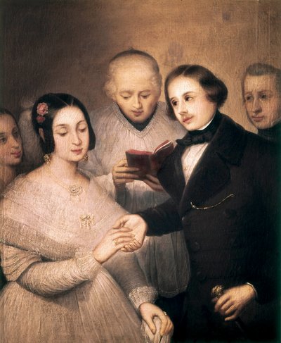 The Romantic Wedding by José Gutiérrez de la Vega