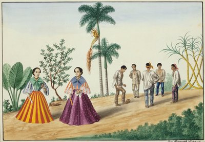 Manila and its Environs: Filipinos Playing Football by Jose Honorato Lozano