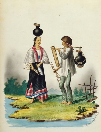 Manila and its Environs: Milksellers by Jose Honorato Lozano