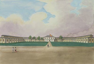 The New Cigar Factory in Meisic, from The Flebus Album of Views In and Around Manila by Jose Honorato Lozano