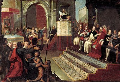 Saint Vincent Ferrer during the 1412 Compromise of Caspe by Jose Ingles