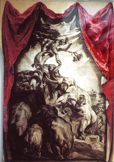 Seventh Voyage: The Elephants Capturing Sinbad by Jose Maria Sert y Badia