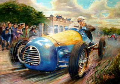 Juan Manuel Fangio Formula One World Championship by Jose Maria Villafuerte