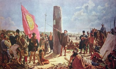 Foundation of Buenos Aires by Juan de Garay by Jose Moreno Carbonero