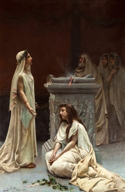 The Vestals by Jose Rico Cejudo (1864-1943) by Jose Rico y Cejudo