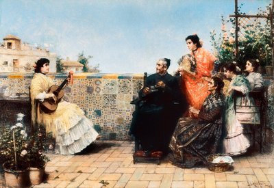 The Visit of the Cure by Jose Rico y Cejudo