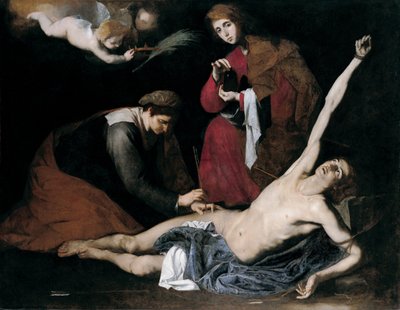 Saint Sebastian Tended by the Holy Women by Jose de Ribera