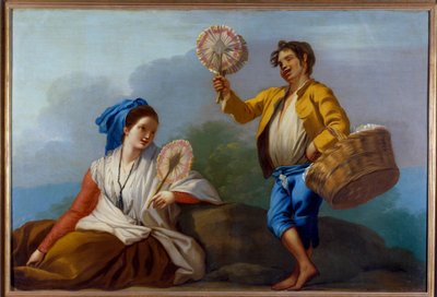 The Merchant of Fans by José del Castillo