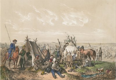 A Scene from the War of Independence in Hungary, ca. 1849 by Josef Anton Strassgschwandtner