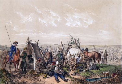 A Scene from the War of Independence in Hungary in 1849 by Josef Anton Strassgschwandtner