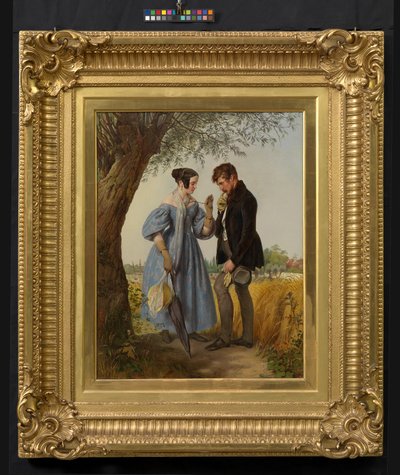 The Encounter (The Rejected Suitor, Love Proposal of a Country Squire) by Josef Danhauser