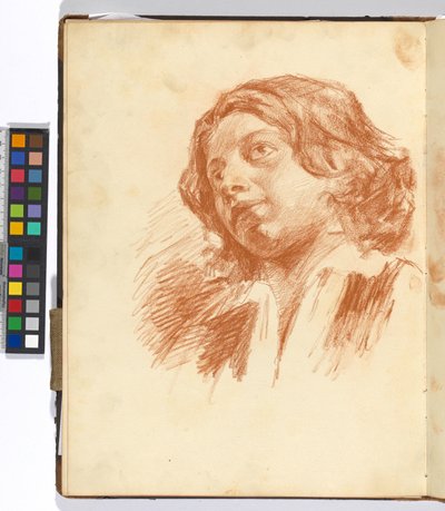 Page from a Sketchbook: Study of a Woman