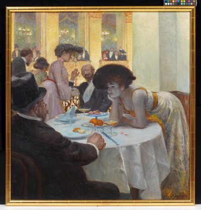 Box in the Sophiensaal by Josef Engelhart