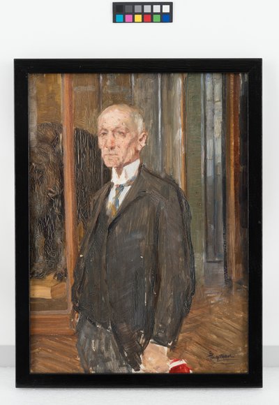 Portrait of Director Hans Rebel in the Natural History Museum by Josef Engelhart