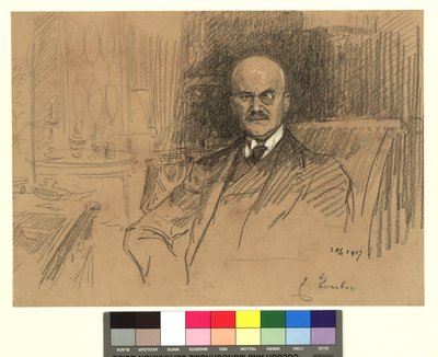 Portrait of Ernest von Koerber, Statesman by Josef Engelhart